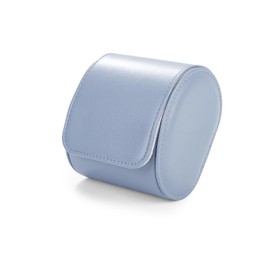 Oirlv Luxury PU Leather Watch Roll Travel Case Storage Case for Gift Box Christmas Anniversary Birthday (Light Blue)