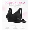 YUTYTH Comfort Bra Women Sports Bras, Wirefree Crop Top for
