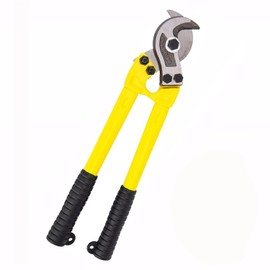 Savildo Hardened Cable Cutter Heavy Duty Wire Rope Cutter Stainless Steel Wire Cutter for Aluminum Copper Wire Cutting Up to 3/8"" in Diameter with Ergonomic Design(14 Inch)