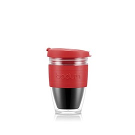 Bodum JOYCUP 11889-04S Coffee to Go Double-Walled with Screw Lid 0.25 L Plastic Red