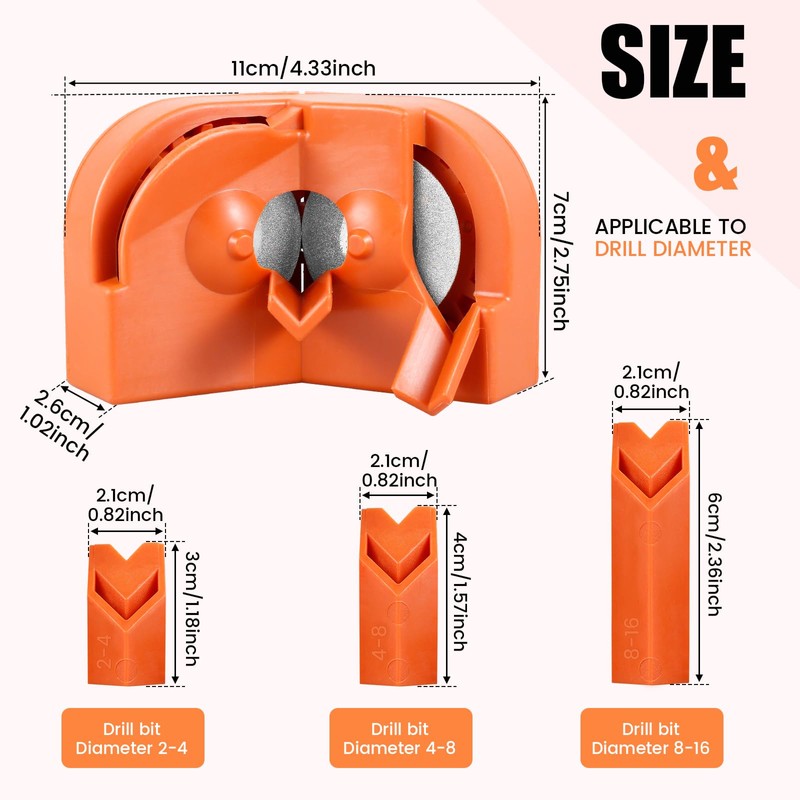 Drill Bit Sharpener Multipurpose Drill Bit Grinding Sharpener for All