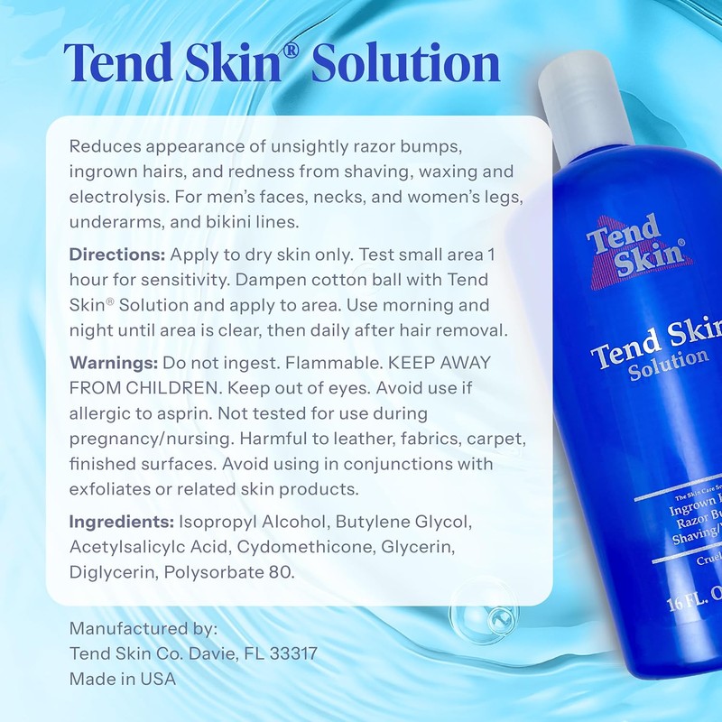 Tend Skin Care Solution, Unisex, 16 Oz
