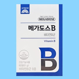 Goryeo Eundan Korea Eundan Megadose B Vitamin B Complex 850mg x 60 tablets x 6 boxes (12 months supply) / 고려은단 메가도스B 비타민B군 850mg x 60정 x 6박스(12개월분)