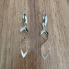 Agálea | Aretes largos de Plata ley .925 diseño Colgante