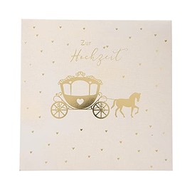 Depesche 0011694-045 Pop-up Wedding Greeting Card with Music, Light Elements and an Original Saying, Birthday Card with Envelope, Format 15.5 x 15.5 cm