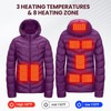 OAOA innovation Womens Heated Jacket with 10000mAh Battery Pack, Dual