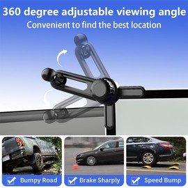 LUNQIN Car Phone Holder Mount for Polestar 2 2022 2023 2024, Polestar 3 2025 MagSafe Magnetic Screen Auto Accessories Navigation Bracket Interior Decoration Mobile Cell Phone Mount