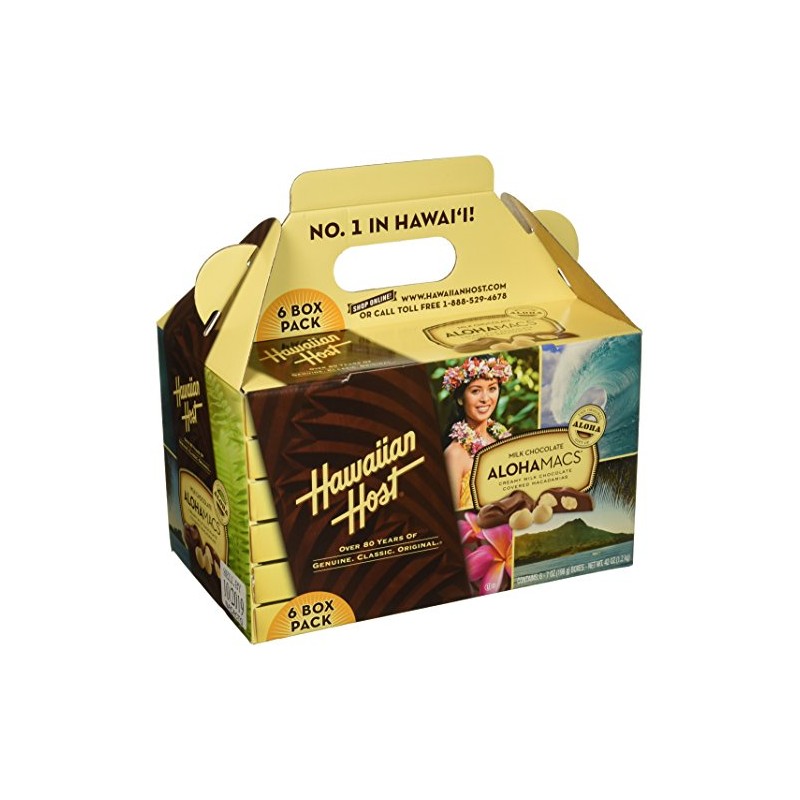 Hawaiian Host Alohamacs Milk Chocolate The Original Chocolate Covered Macadamia