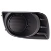 TRQ Front Right Fog Light Hole Cover Black Passenger Side