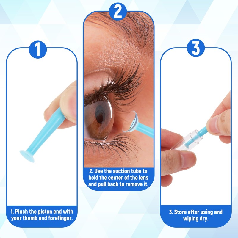 Gosknor 12pcs Contact Lens Remover Tools, Contact Lens Applicator Tools