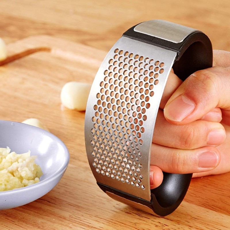 WEPPC Garlic Press Rocker Stainless Steel Garlic Mincer Crusher and