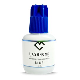 Lashmond Pro Strong Sensitive Eyelash Extension Glue Blue-Lash Adhesive (10 ml) / 2-3 Sec Drying time/Retention – 6 to 8 Weeks/Maximum Bonding Power/Black Adhesive for Semi-Permanent Extensions