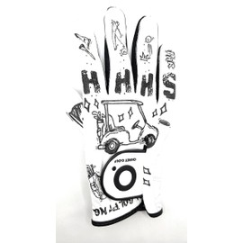 Quiet Golf Tatted 2 Men's Golf Glove. Quiet Golf. Tatted 2 Golf Glove. Men's Golf Glove. (Small, Left)