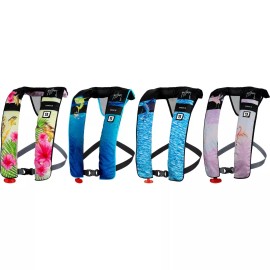 Bluestorm Gear NEW Bluestorm Cirrus 26 Inflatable Life Jacket Guy Harvey SeriesChoose Color - Guy Harvey MAHI + Re-Arm Kit