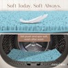 MAYSHINE Small Plush Shaggy Chenille Bath Mat, 24"x17" Extra Soft,