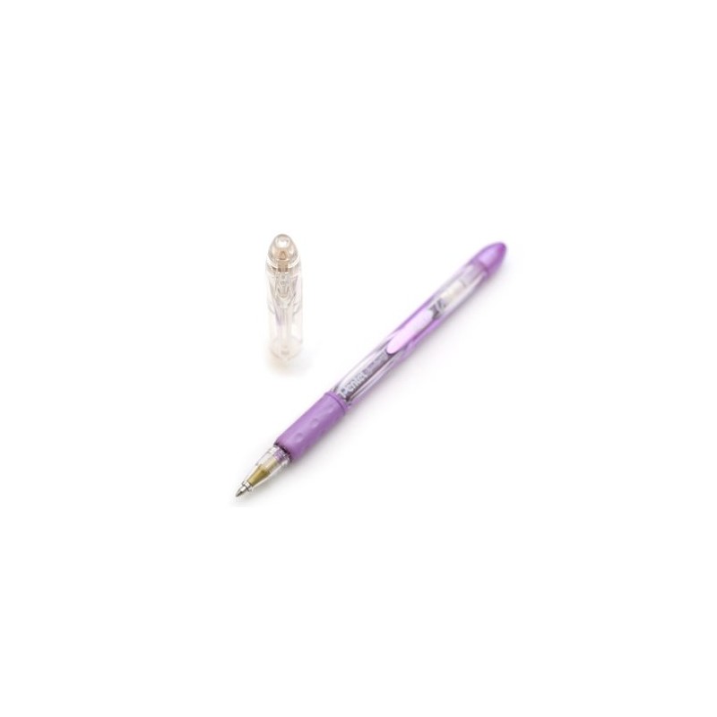 Pentel Sunburst Metallic Gel Roller Pen, Medium, Violet (K908-MV)