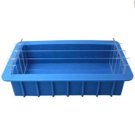 X-Haibei Large Soap Loaf Mold Silicone, Acrylic Divider Board 3+2 Swirled Soap Making Supplies 2200ML
