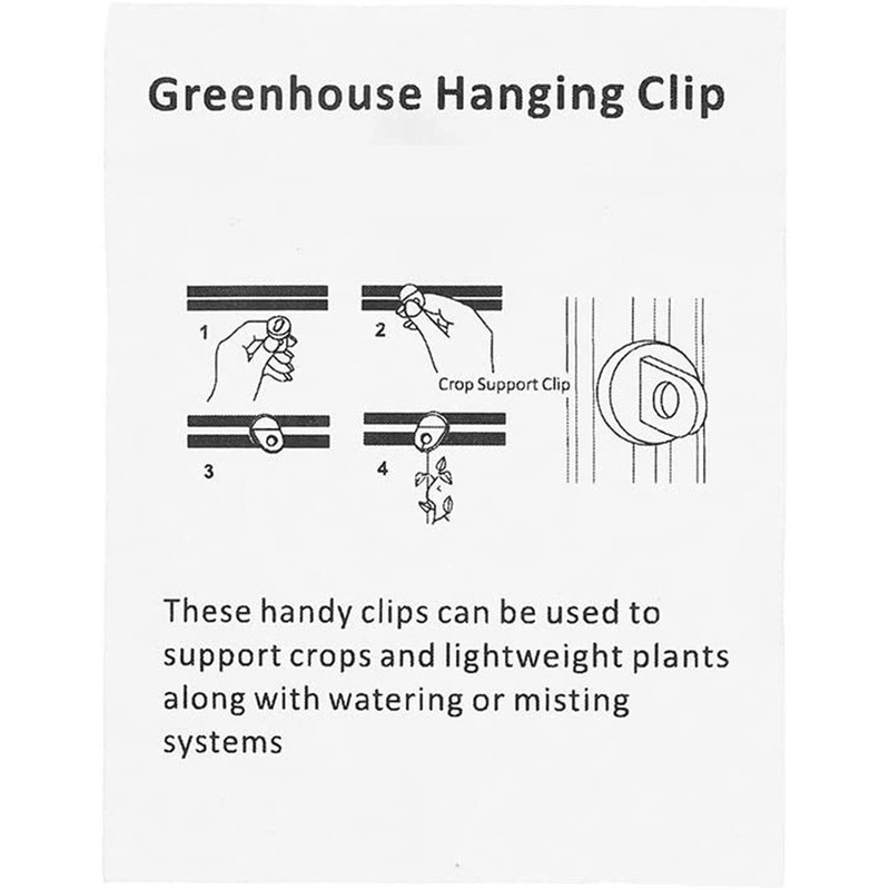 20PCS Plastic Plant Hangers for Greenhouse, Mystear Greenhouse Gadgets Hook