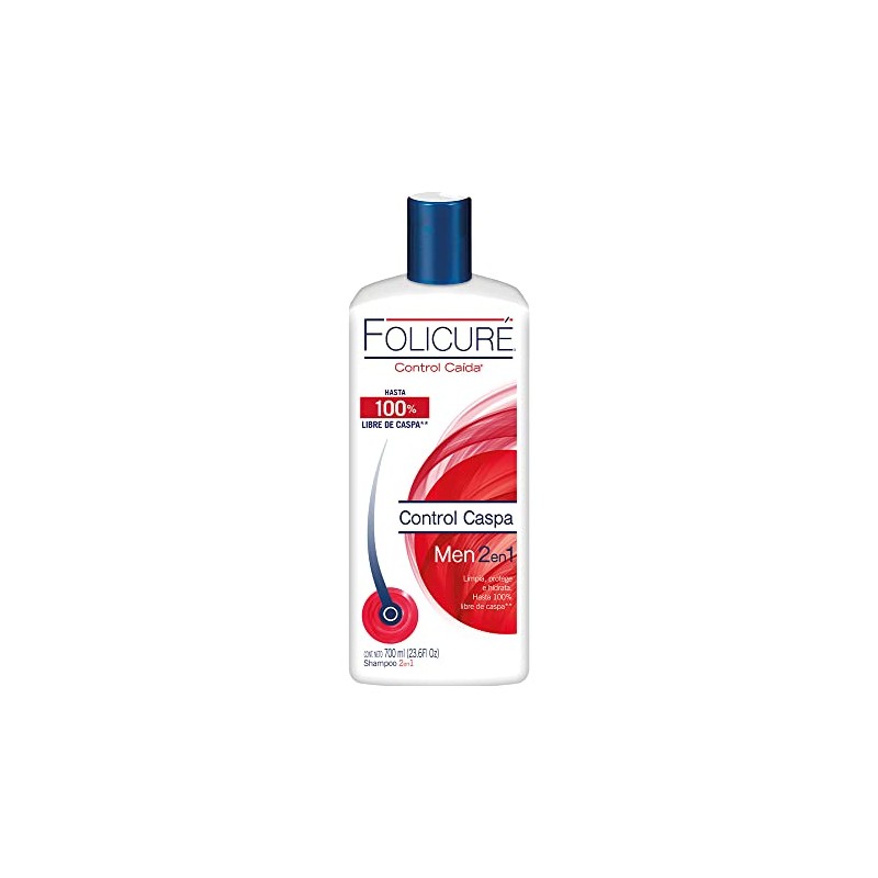 Shampoo Control Caspa Folicuré Men 2 en 1 700 ml