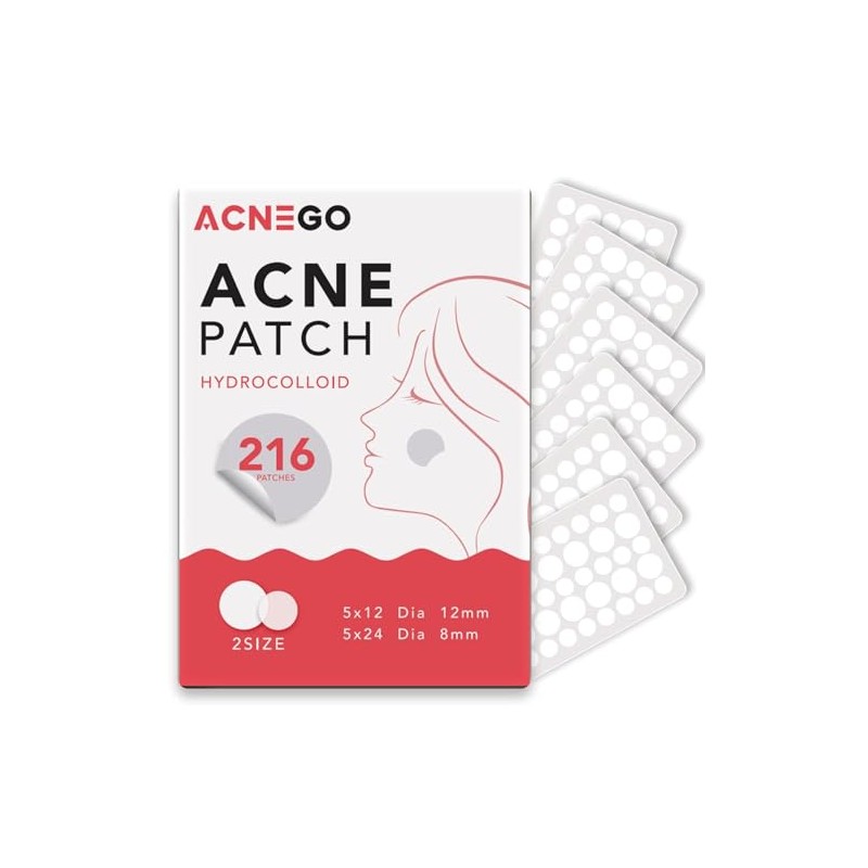 AcneGo - 216 Recuentos De Parches De Espinillas Para La