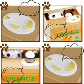 Kids' Money Banks, Money Box for Kids, Automatic Stealing Coin Piggy Bank, Cat Money Box, Best Gift for Boys & Girls (Upgraded Clear English Voice)