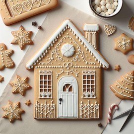 Large Haunted House Gingerbread Cottage 6.75 Inch Cookie Cutter from The Cookie Cutter Shop – Tin Plated Steel Cookie Cutter