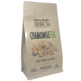 Chamomile Tea - Pure Herbal Tea Series by Palm Beach Herbal Tea Company (30 Tea Bags) 100% Natural