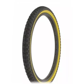 Duro 20" x 1.75 Bicycle Black/Gum Wall Tire Set, Tubes, Rim Strips DURO Freestyle BMX