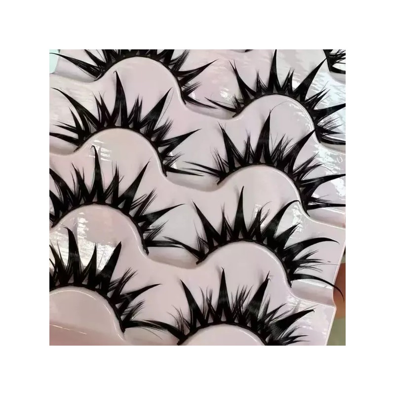 C. Doll 공연속눈썹 셀프 퍼포먼스 무대 스팽클 금색 메이크업 [G.