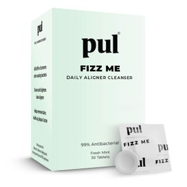 PUL Aligner Cleaner Tablets (Pack of 30) – For Cleaning Invisalign, All Clear Aligners & Retainers – Removes Odor, Stains, Plaque – Cleans Dentures, Night & Mouth Guards, All Dental Removables