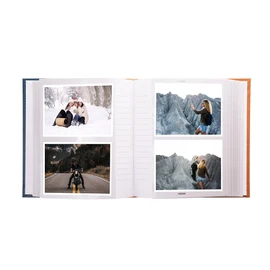 Kenro Grace Classic Navy Faux Leather Photo Album for 200 Photos 6x4 / 10x15cm with Gold Details Slip-in Pages and Memo Space - KD101UE