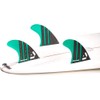 DORSAL Surfboard Fins Thruster 3 Set Future Compatible Medium Green