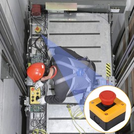 Emergency Switch, Emergency Stop Button, Emergency Stop Switch, Red Sign, Momentary Emergency Stop Button, Push Button 660 V 10 A, Plastic Shell, Stop Switch, Mushroom Push Button