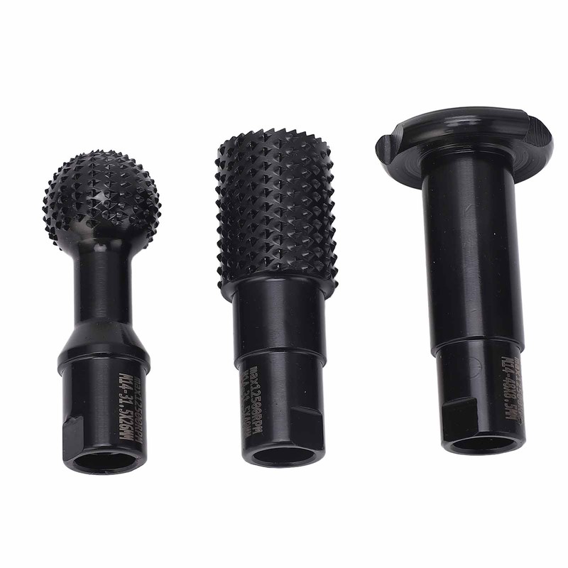 3Pcs Rotary Burr Set M14 Rotary File Wood Carving Burrs