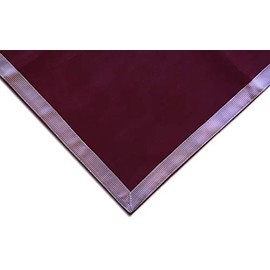 Baron Barclay Deluxe Suede Round Table Cover - 54" - Burgundy