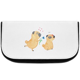 Mr. & Mrs. Panda Kosmetiktasche Mops Verliebt - Geschenk, Tierliebhaber, Hundeliebe, Kulturtasche, Hundemama, Geschenk Freund, Haustier, Vierbeiner,