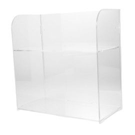 Gatuida Clear Acrylic Makeup Organizer Box Vanity Storage for Cosmetics Jewelry Accessories Durable Chic Design for Countertop Desktop Use Transparent Makeup Storage