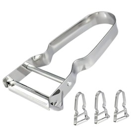 Potato Peeler Vegetable Peeler, 4Pcs Premium Stainless Steel Metal Peeler Good Grips Peeler Y Peeler Rotatable Multifunctional Peelers for Kitchen Vegetables Fruits