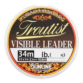 Sunline Troutist Visible Reader, 12.8 ft (34 m), Single Item, 6LB/1.5