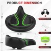 BLUEWIND Oversized Bike Seat, Wide Bicycle Saddle Novel Backrest Design