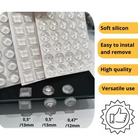 Unbranded Furniture Bumpers Door Drawer Pads Clear Picture Framing Silicone Pads 462 pcs