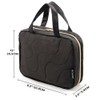 HOTOR Travel Toiletry Bag – Black, 12" x 8.2" x