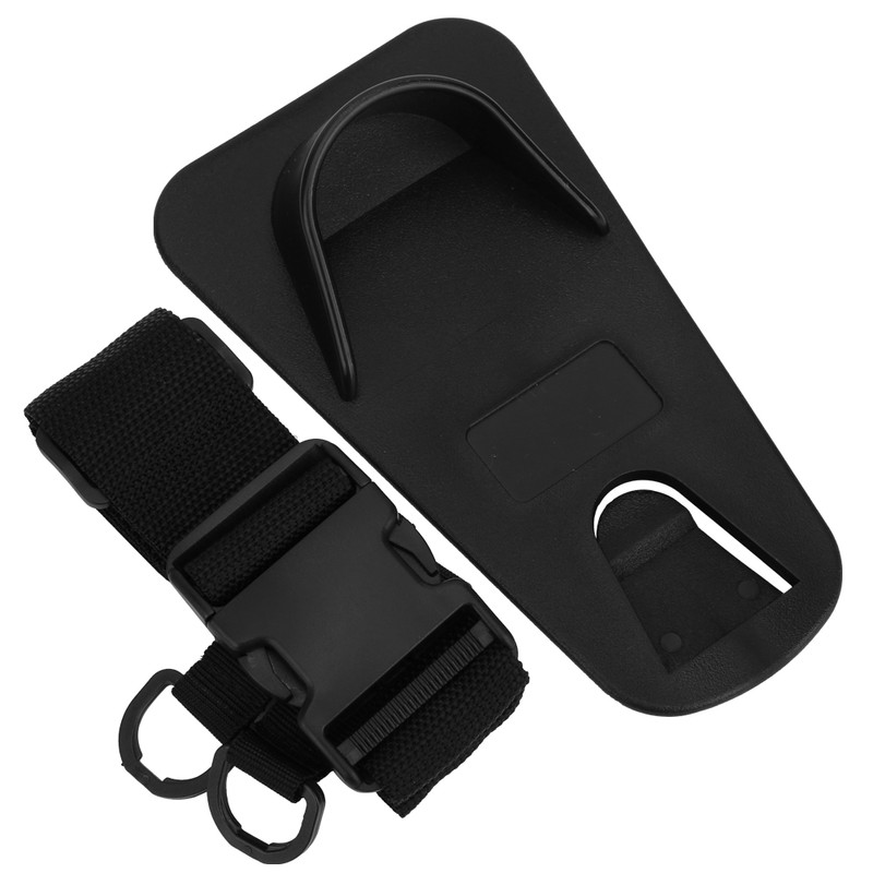 Black Professional Lightweight Adjustable Fishing Rod Holder Waist Belt Strap