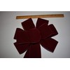 Large 10" Wired Burgundy Velvet Outdoor Wreath Bows