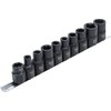 BGS 2560 3/5/6/10-Point Special Car Socket Set, Black, Set of