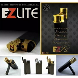 EZ LITE 2 Pack Refillable Butane Lighter Pipe Smokeless Wind Proof Discreet