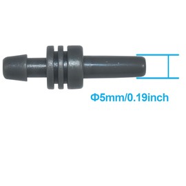 HQRP 50-Pack Blood Pressure Monitor Arm Cuff Connector, Single Tube Air Hose Adapter, 5mm Diameter, Replacement