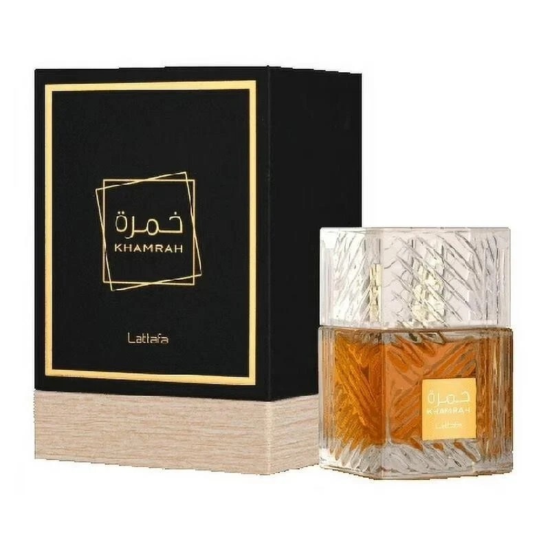 Lattafa (5pc Bundle Pack) Khamrah + Asad 3.4oz Perfume +