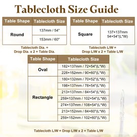 sourcing map 54 x 72 Inch Clear Plastic Tablecloth, Waterproof Oilproof Oval Vinyl Table Cover Protector with Sewn Finished Edges, Table Cloth for Dining, Parties and Holidays