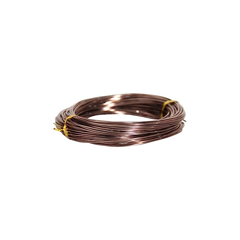 15.5 Metres Brown Aluminium Craft Wire, 16 Gauge 1.5 mm